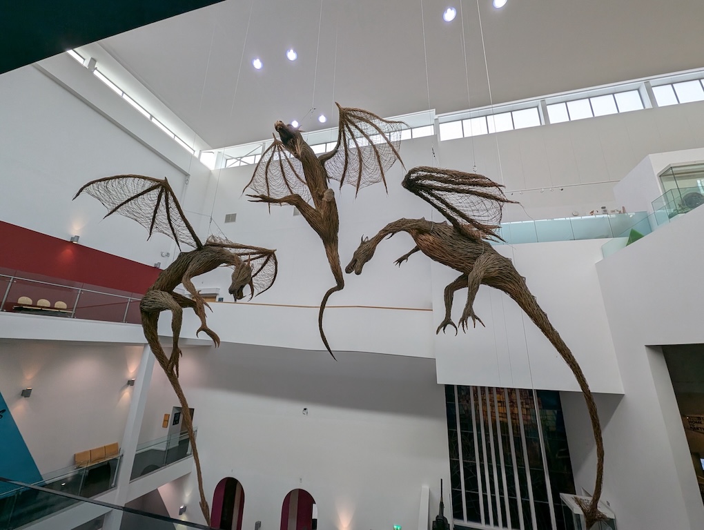 Dragons sculpture from Ulster Museum.