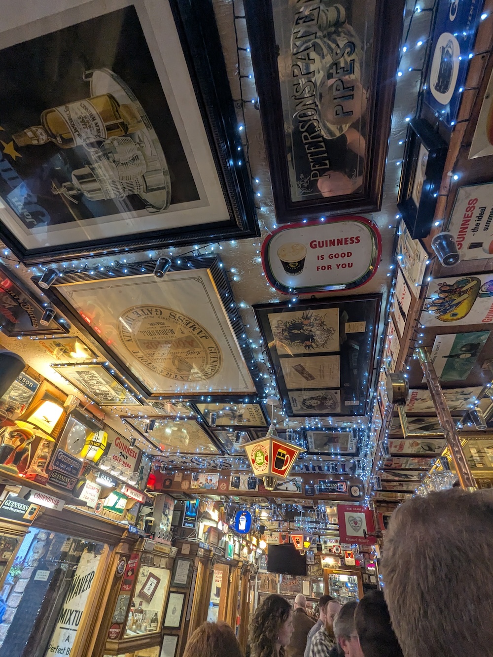 Interior décor of a pub.