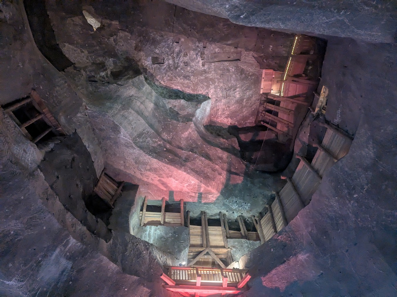One of the salt mine caves.