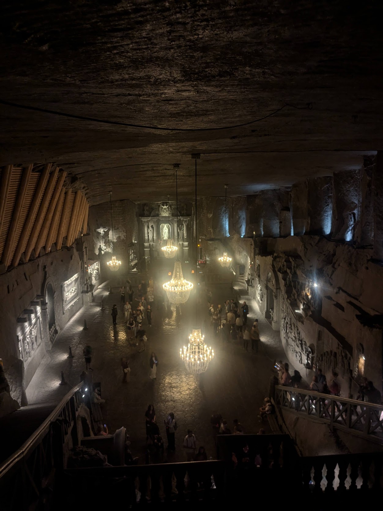 The underground chapel made of salt.