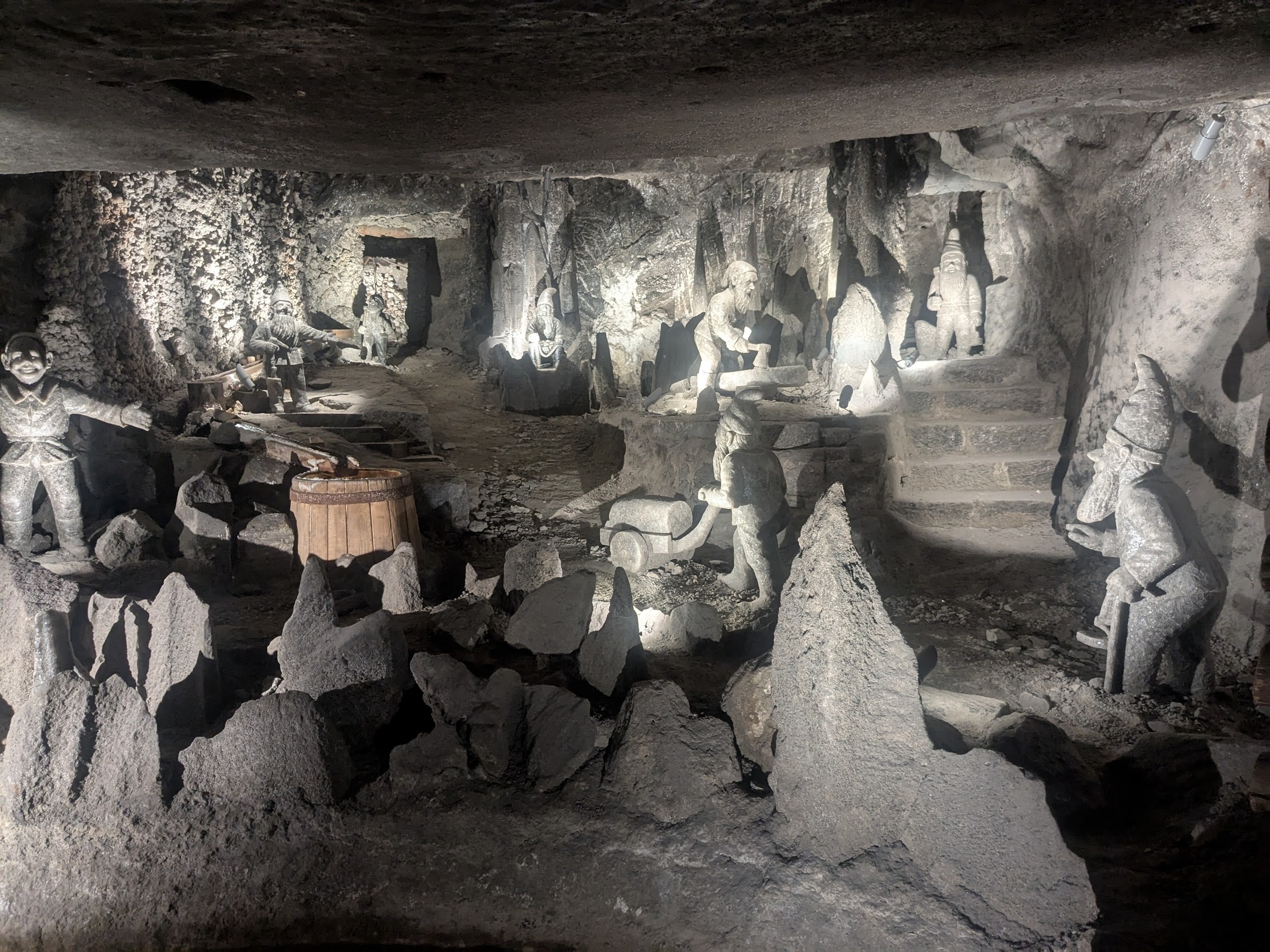 Some gnomes made out of salt.