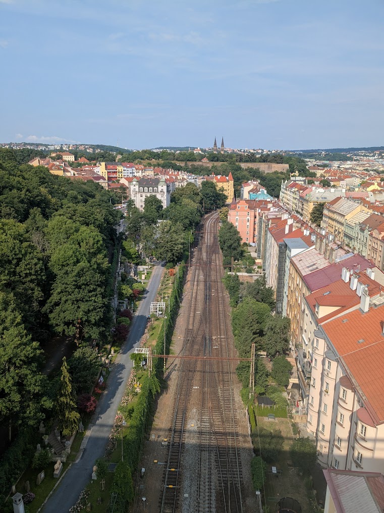 The walk to the conference centre.