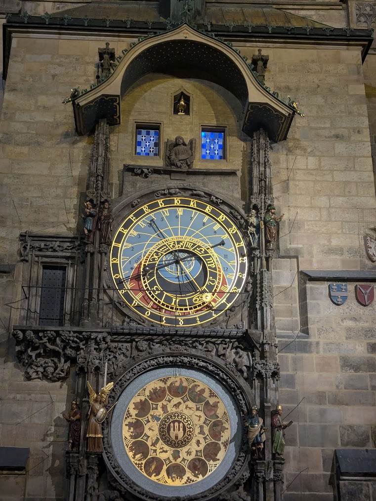 The astronomical clock.