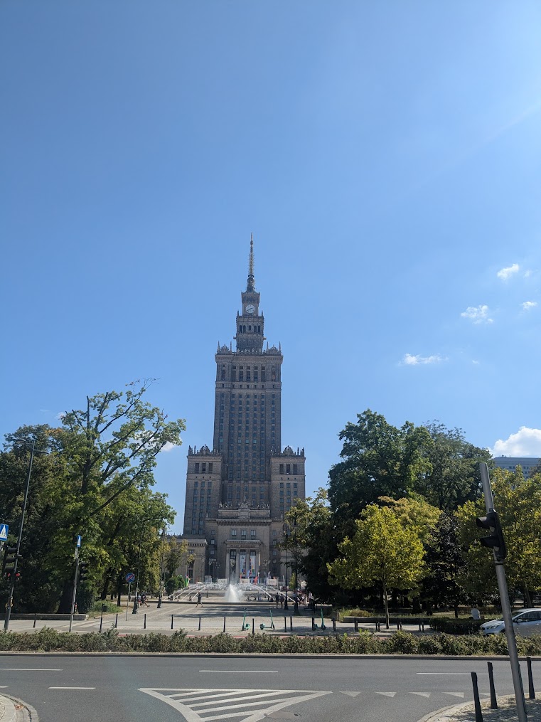 The Palace of Culture and Science.